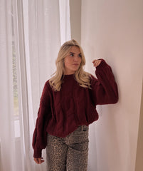 SOOF SWEATER BORDEAUX