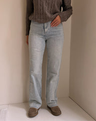 KIKI STRAIGHT LEG JEANS BLAUW