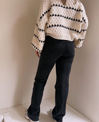 KIKI STRAIGHT LEG JEANS ZWART