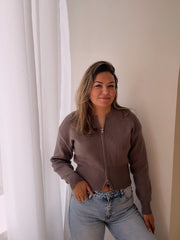 GIGI ZIPPER TAUPE