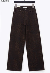 LEOPARD JEANS BRUIN