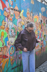 PUFFY LEATHER JACKET BORDEAUX