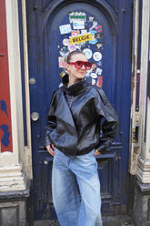 SOFIE LEATHER JACKET BLACK