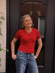 JOSIE CARDIGAN ROOD