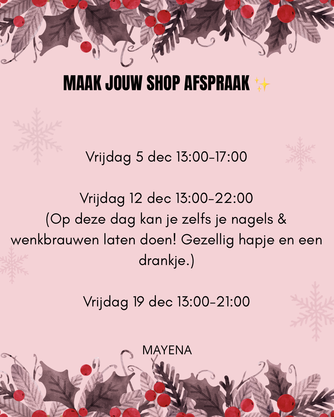 SHOP AFSPRAAK!